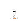 Disney The Little Mermaid crab sterling silver dangle with orange Murano glass 792694C01 (High Resolution)