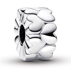 Hearts sterling silver clip 792828C00