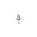 Space rocket sterling silver charm with phlox pink, royal purple, stellar blue and royal green crystal and clear cubic zirconia 792831C01 (High Resolution)