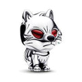 Project House Dire Wolf sterling silver charm with salsa red crystal and black enamel 792963C01