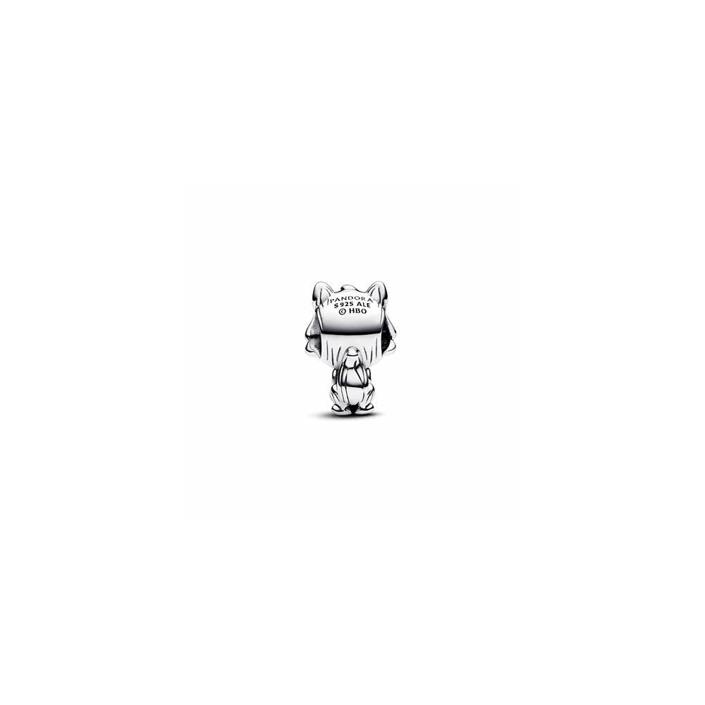 Project House Dire Wolf sterling silver charm with salsa red crystal and black enamel 792963C01 (High Resolution)