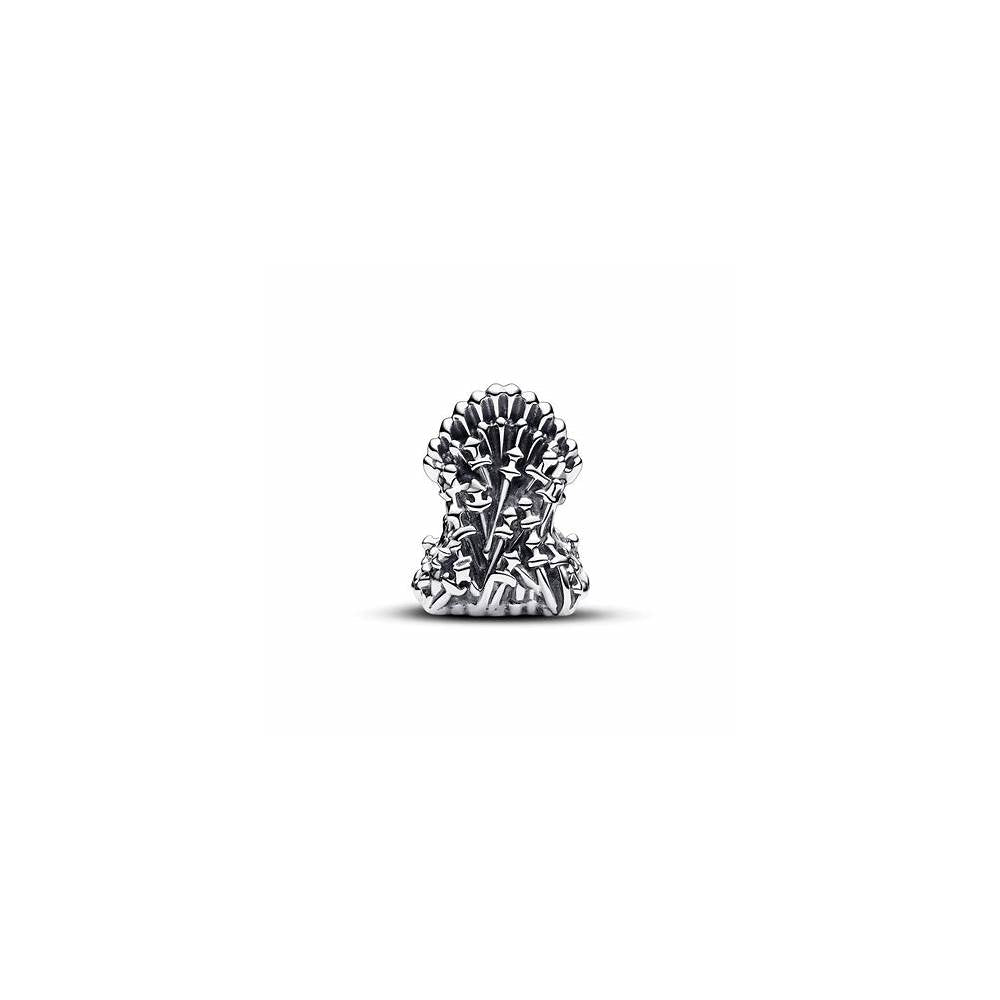 Project House The Iron Throne sterling silver charm with royal green crystal 792965C01 (High Resolution)