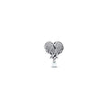 Angel wing heart sterling silver charm with clear cubic zirconia and white lab-created opal 792980C01 (High Resolution)