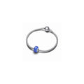 Shooting star sterling silver charm with clear cubic zirconia, transparent Murano glass and gold foil 792982C01 (High Resolution)