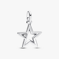 Star sterling silver medallion with clea 793032C01 (High Resolution)
