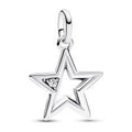 Star sterling silver medallion with clea 793032C01