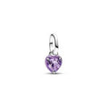 Heart sterling silver mini dangle with r 793042C04