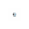 Disney sterling silver charm with light blue Murano glass and silver foil 793073C00 (High Resolution)