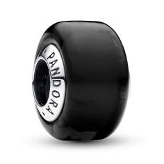 Sterling silver charm with black Murano 793117C00