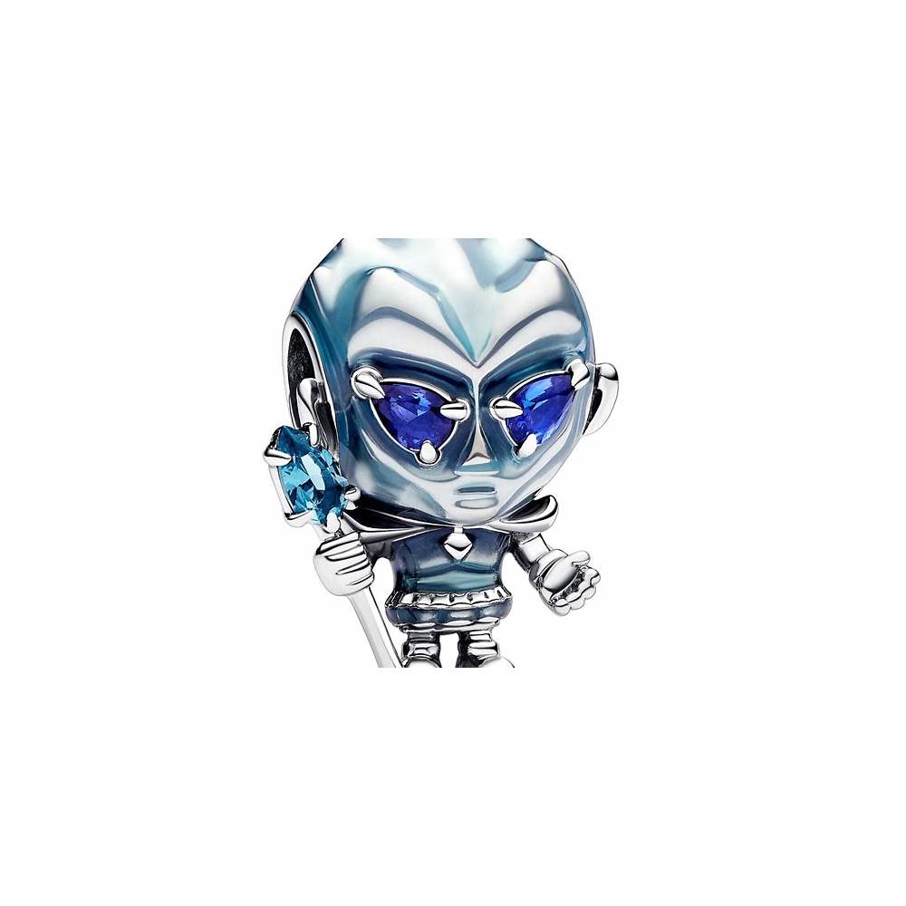 Game of Thrones White Walker sterling silver charm with icy green, stellar blue crystal and light blue enamel 793138C01 (High Resolution)