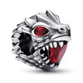Game of Thrones Dragon head sterling silver charm with salsa red crystal 793141C01