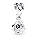 Rose sterling silver dangle 793213C00
