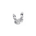 Hearts sterling silver splittable dangle with clear cubic zirconia 793232C01 (High Resolution)