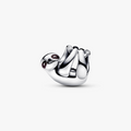 Sloth sterling silver charm with brown and black enamel 793331C01 (High Resolution)