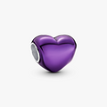 Heart sterling silver charm with transpa 793337C01 (High Resolution)