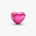 Heart sterling silver charm with transpa 793337C03 (High Resolution)