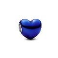 Heart sterling silver charm with transpa 793337C05