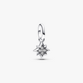 Star sterling silver mini dangle with clear cubic zirconia 793370C01 (High Resolution)