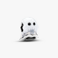 Ghost sterling silver charm with black crystal and shimmering white glow in the dark enamel 793404C01 (High Resolution)