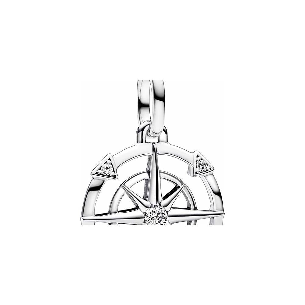Compass sterling silver medallion with c 793456C01 (High Resolution)