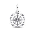 Compass sterling silver medallion with c 793456C01