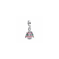 Christmas jumper sterling silver dangle with red cubic zirconia, true blue and royal purple crystal, red, pink and green enamel 793596C01 (High Resolution)