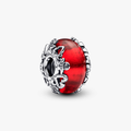 Christmas motives sterling silver charm with red Murano glass and golden foil 793597C00 (High Resolution)