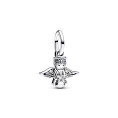 Angel sterling silver dangle with clear cubic zirconia 793598C01