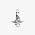 Angel sterling silver dangle with clear cubic zirconia 793598C01 (High Resolution)