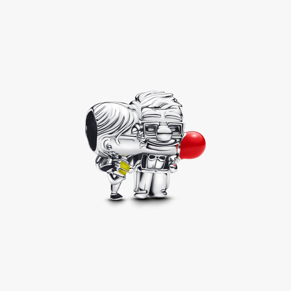 Disney Up Carl   Ellie sterling silver charm with red, black and yellow enamel 793649C01 (High Resolution)