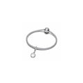 Loupe sterling silver dangle with clear cubic zirconia and magnifying glass 793670C01 (High Resolution)
