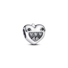 Mum of monsters heart sterling silver ch 793768C01