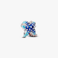 Starfish sterling silver charm with shaded blue and pink enamel 793817C01 (High Resolution)