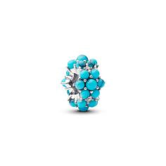 Sterling silver charm with clear cubic z 793897C02