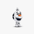 Disney Olaf sterling silver charm with orange, bla 793978C01 (High Resolution)