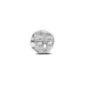 Textured skull sterling silver mini char 794040C00
