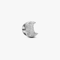 Textured moon sterling silver mini charm 794054C00 (High Resolution)