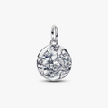 Cherry blossom sterling silver medallion with clear cubic zirconia 794085C01 (High Resolution)