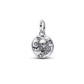 Skull sterling silver medallion with cle 794089C01