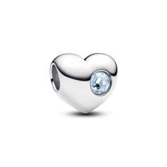 Engravable heart sterling silver charm w 794161C03