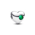 Engravable heart sterling silver charm w 794161C05