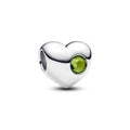 Engravable heart sterling silver charm w 794161C08