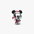 Disney Mickey Mouse sterling silver charm with glittery black and red enamel 794217C01 (High Resolution)