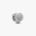 Heart sterling silver charm with clear c 794240C01 (High Resolution)