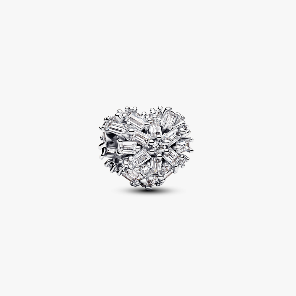 Heart sterling silver charm with clear c 794240C01 (High Resolution)