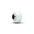 Sterling silver charm with aurora lab-grown opal resin 794245C01