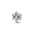 Snowflake sterling silver charm with clear cubic zirconia 794249C01