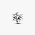 Snowflake sterling silver charm with clear cubic zirconia 794249C01 (High Resolution)