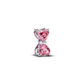Bow sterling silver charm with fancy pin 794253C01