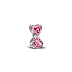 Bow sterling silver charm with fancy pin 794253C01